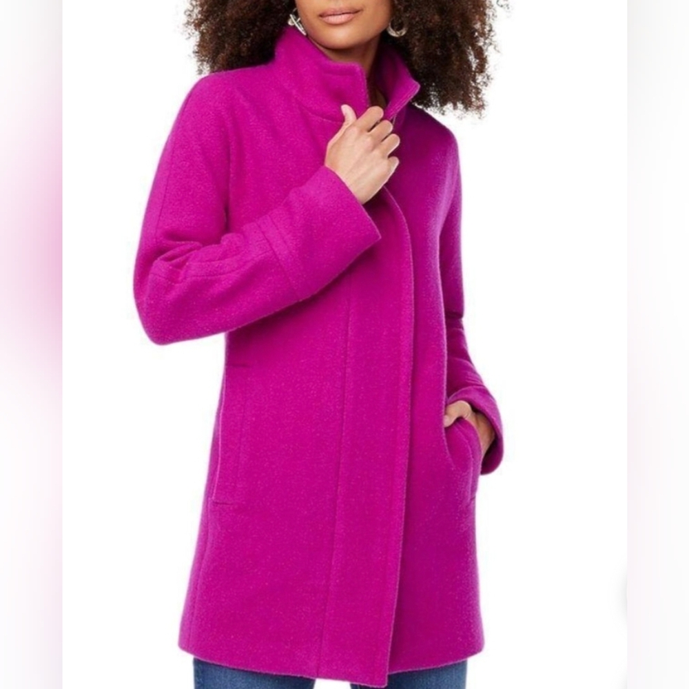 J. Crew Women's Fuchsia City Coat